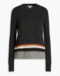 Autumn Cashmere Embroidered cashmere sweater - Gray Gray