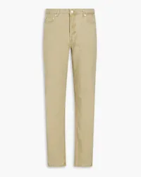 Officine Generale Slim-fit cotton-blend chinos - Green Green