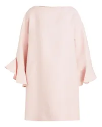 Valentino Garavani Ruffled wool and silk-blend crepe mini dress - Pink Pink