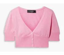 Cropped wool cardigan - Pink