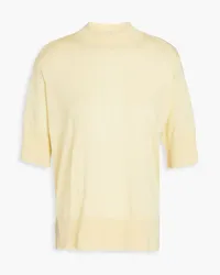 Jil Sander Cashmere, wool and silk-blend top - Yellow Yellow