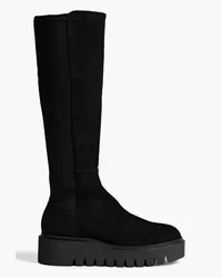 Stuart Weitzman Chalet microstretch and suede boots - Black Black