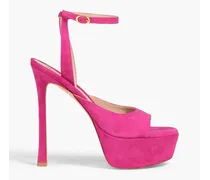 Tia Hollywood suede platform sandals - Pink