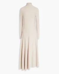 Gentryportofino Wool-blend turtleneck midi dress - Neutral Neutral