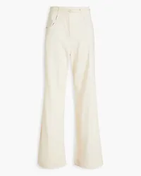 Frame Denim Belted high-rise wide-leg jeans - Neutral Neutral