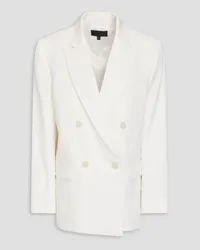 Nili Lotan Pimpton double-breasted grain de poudre wool blazer - White White