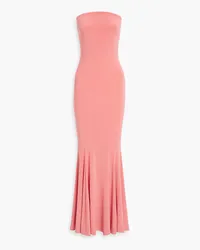 Norma Kamali Strapless stretch-jersey maxi dress - Orange Orange