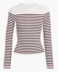 Rag & Bone Striped knitted sweater - White White