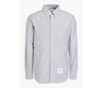 Striped cotton-oxford shirt - Gray
