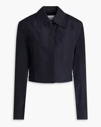 3.1 phillip lim Cropped cotton-blend shirt - Blue Blue