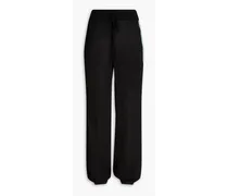 Cashmere-blend track pants - Black