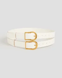 Zimmermann Leather belt - White White