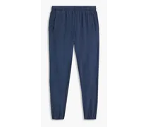 Faded French cotton-terry track pants - Blue