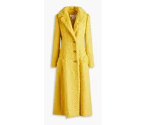 Mohair-blend coat - Yellow