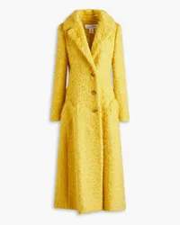 Oscar de la Renta Mohair-blend coat - Yellow Yellow