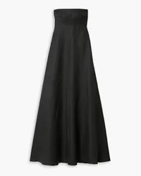 BONDI BORN Montenegro strapless woven maxi dress - Black Black