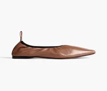 Kristie leather ballet flats - Brown