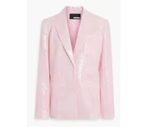 Sequined tulle blazer - Pink