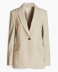 Brunello Cucinelli Wool-blend twill blazer - Neutral Neutral