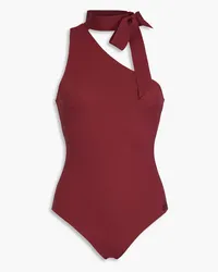 Zimmermann Tie-neck swimsuit - Burgundy Burgundy