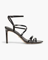 Sam Edelman Delanie faux patent-leather sandals - Black Black