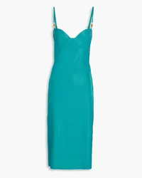 Versace Latex midi dress - Blue Blue