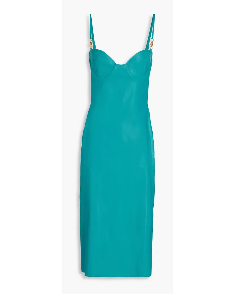 Versace Latex midi dress - Blue Blue