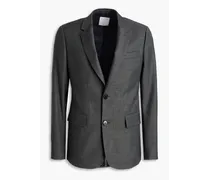 Alpha wool-twill suit jacket - Gray