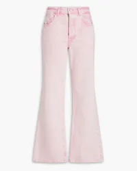 Stine Goya Joelle faded high-rise flared jeans - Pink Pink