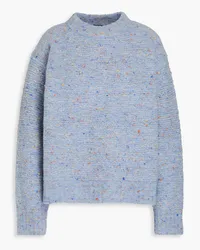 Theory Donegal bouclé-knit merino wool-blend sweater - Blue Blue