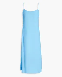 Melissa Odabash Primrose lace-up crepe midi dress - Blue Blue