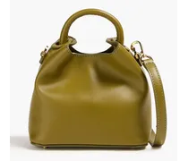 Madeleine leather tote - Green