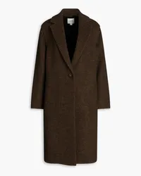 Vince Houndstooth wool-blend coat - Brown Brown