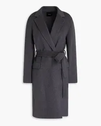 Theory Wool and cashmere-blend felt coat - Gray Gray