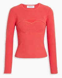 Derek Lam Nessa convertible ribbed-knit top - Orange Orange