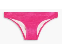 Elle terry low-rise bikini briefs - Pink