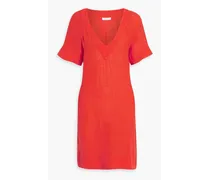 Ellen linen mini dress - Red