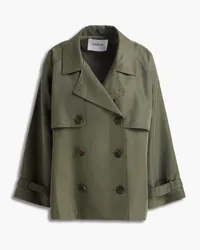 ba&sh Tea double-breasted twill jacket - Green Green