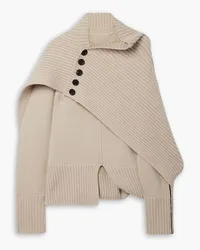 Peter Do Asymmetric wool sweater - Neutral Neutral