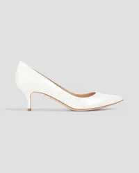 Gianvito Rossi Vernice 55 patent-leather pumps - White White