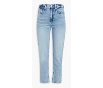 Porter high-rise straight-leg jeans - Blue