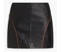 Leather mini skirt - Black