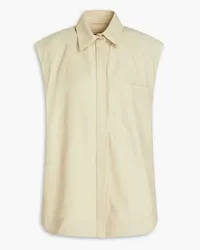 Loulou Studio Maldo slub twill top - Neutral Neutral