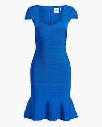 Hervé Léger Fluted bandage dress - Blue Blue