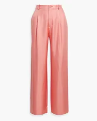 LAPOINTE Silk-twill wide-leg pants - Pink Pink