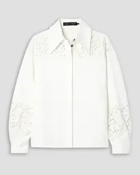 Proenza Schouler Broderie anglaise crepe shirt - White White