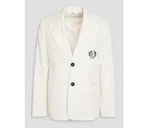 Ridley embroidered cotton-corduroy blazer - White