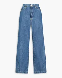 Frame Denim Le Baggy high-rise wide-leg pants - Blue Blue