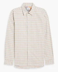 Paul Smith Checked cotton-poplin shirt - Neutral Neutral