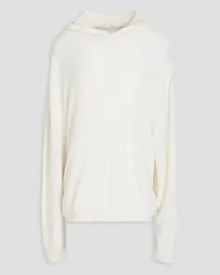 IRO Cotton and cashmere-blend hoodie - White White